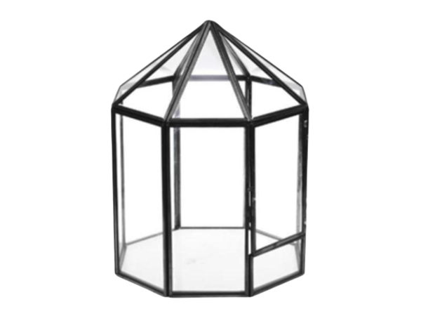 Metal Glass Geometric Terrarium - Image 4