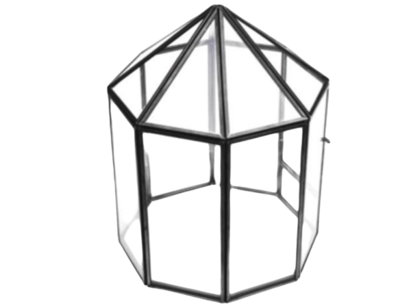 Metal Glass Geometric Terrarium - Image 3