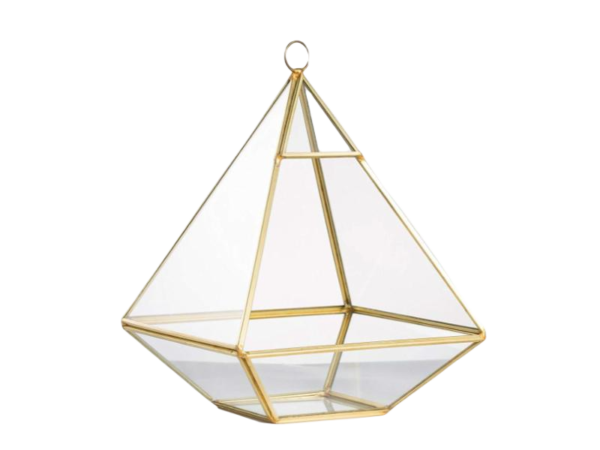 Clear Glass Geometric  Terrarium - Image 2