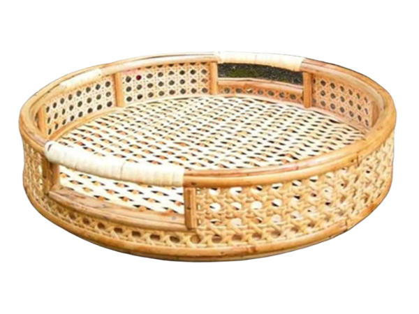 Designer Cane Tray  with Cut Handle
