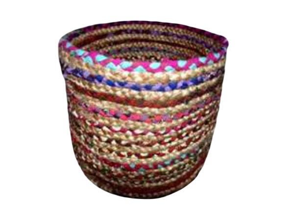 Jute and chindi baskets - Image 2