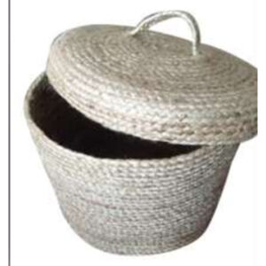 JUTE LID  BASKET