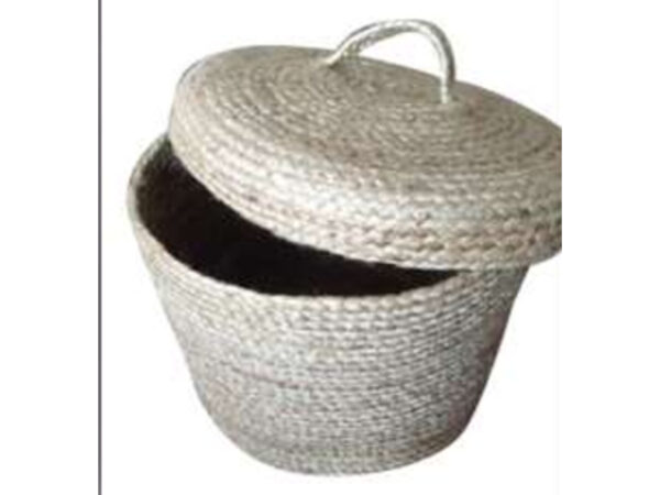 JUTE LID  BASKET